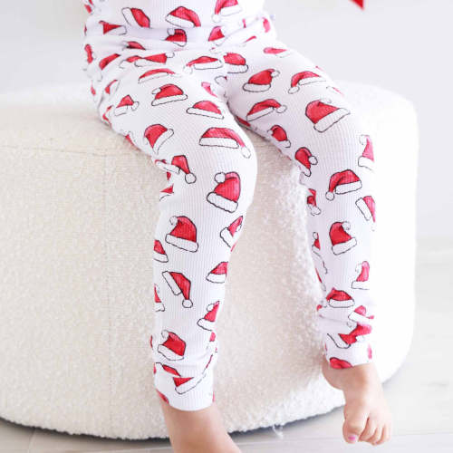 Santa Baby Bamboo Waffle Two Piece Pajama Set