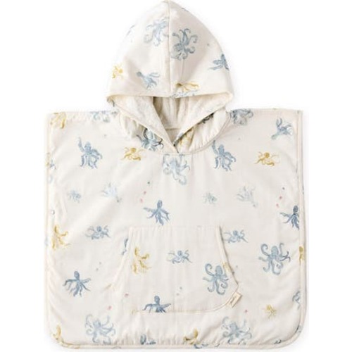 Cotton Hooded Towel Poncho, 12-24 M