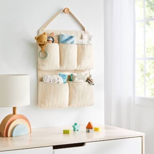 Boucle Wall Hanging Storage - 5 Pockets - Cloud Island™
