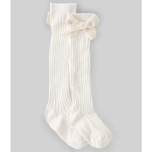 Starting Out Baby Girls Velvet Bow Knee High Socks