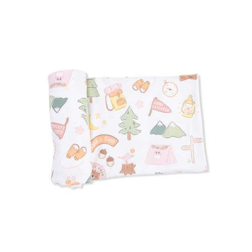 Stretch Swaddle, Camping Pink