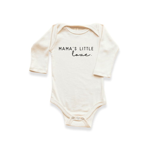 Mama's Little Love - Organic Long Sleeve Baby Bodysuit