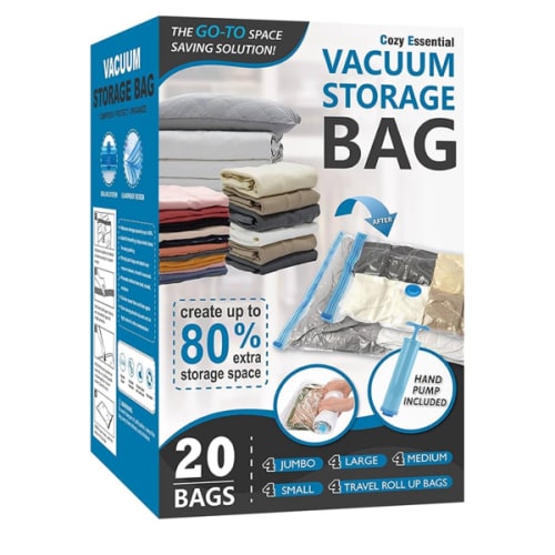 Cozy Essential Vacuum Storage Bags (20-pack)