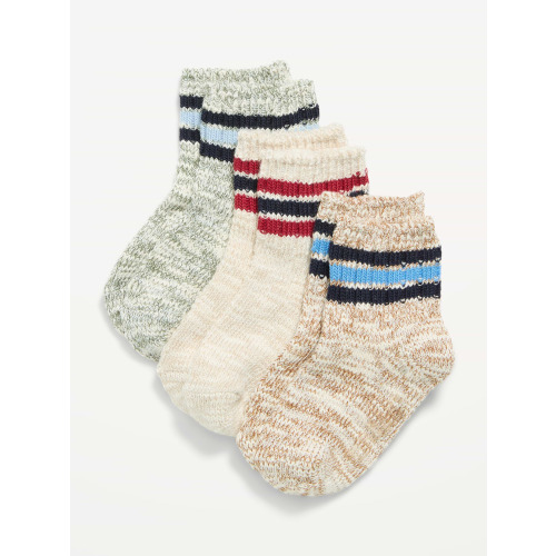 Marled Crew Socks 3-Pack for Toddler & Baby