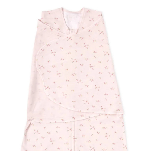 Pink Floral Cotton Swaddle Newborn | HALO