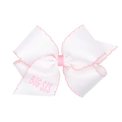 Big Sis Embroidered Moonstitch Bow
