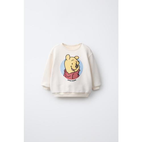 WINNIE THE POOH © DISNEY EMBROIDERED SWEATSHIRT - Light ecru | ZARA United States