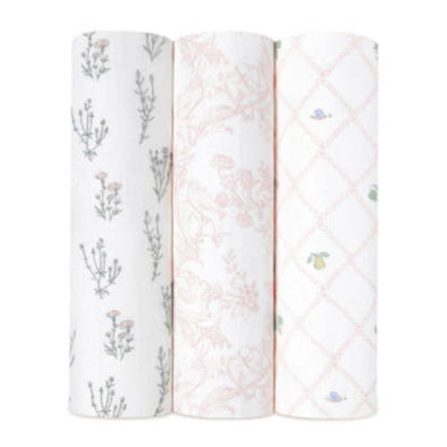 French Floral Silky Soft Swaddle 3 Pack | aden + anais