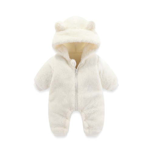 Baby Bear Snowsuit Cute Design Cartoon Animal Romper Hooded Boy Winter Outfits for Boys 0-3 Months