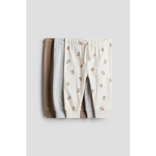 3-pack Cotton Jersey Joggers, 6M