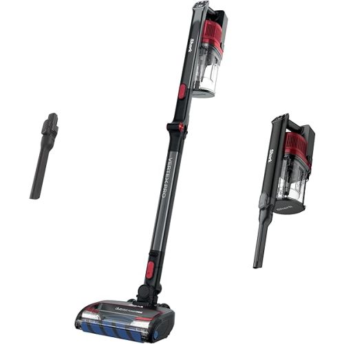 Shark Cordless Vertex Pro Lightweight Cordless Stick Vacuum with DuoClean PowerFins, HEPA Fitler, Anti-Allergen Complete Seal, LED Headlights, For Carpets & Hardfloors, Red, IZ662H