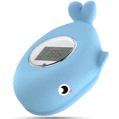 Baby Bath Bathtub Thermometer for Infant - Safety Bath Tub Water Temperature Digital Thermometer - Floating Bathing Toy Gift for Kids Newborn Mother with Flashing Temperature Warning