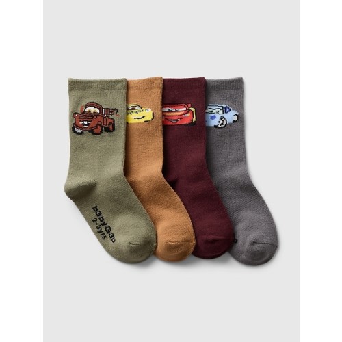 Gap × Disney Baby Cars Crew Socks (4-Pack)