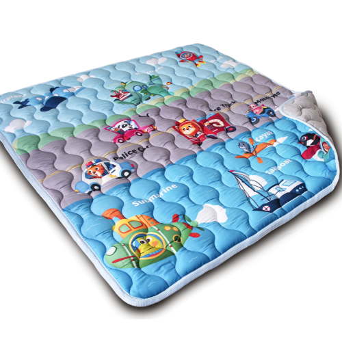 Beavtaens Baby Play Mat for Floor, Fits 50x50 Playpen, Non-Slip, Soft for Infants, 0-4 Years (Vehicles)