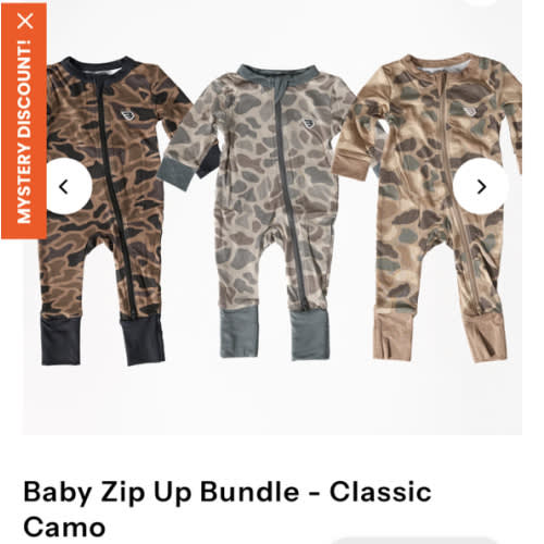 Baby Zip Up Bundle - Classic Camo – BURLEBO