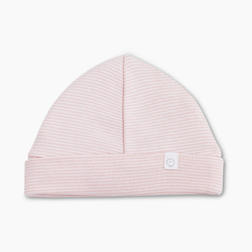 MORI Baby Hat - Blush Stripe, 0-3m