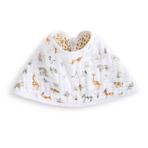 aden + anais essentials Single Cotton Bib - Giraffe Safari