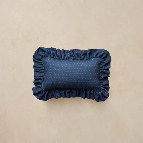 Mini Ruffle Pillow | Swiss Dot