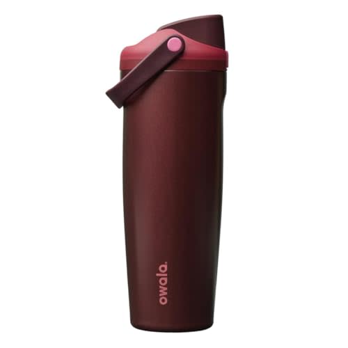 Owala FreeSip Sway Stainless Steel Water Bottle 30 oz Black Cherry