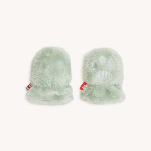 Magnetic Bear Mittens – Soft Spruce - 0-6 Months