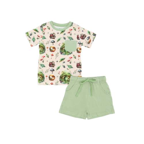 Happy Little Halflings - Pocket Tee & Shorts