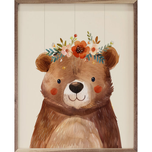 Indigo Safari Boho Woodland Bear | Wayfair