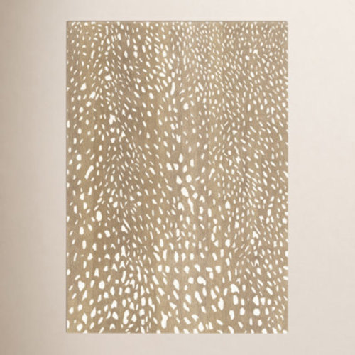 Birch Lane™ Jona Animal Print Handmade Tufted Wool Light Brown/Tan/Cream Area Rug & Reviews | Wayfair