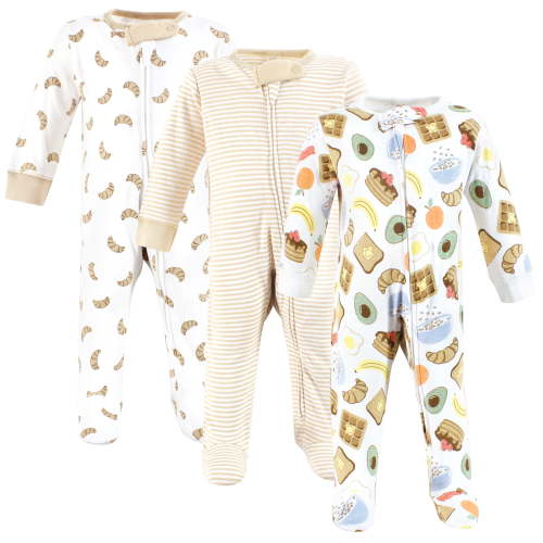 Touched by Nature Organic Cotton Sleep and Play, Breakfast Croissant, 6-9 Months