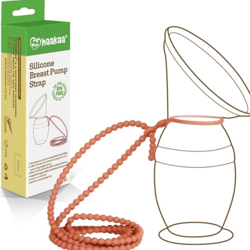 haakaa Breast Pump Strap for haakaa Gen.1/2/3 Manual Breast Pump Silicone Strap | Color: Rust