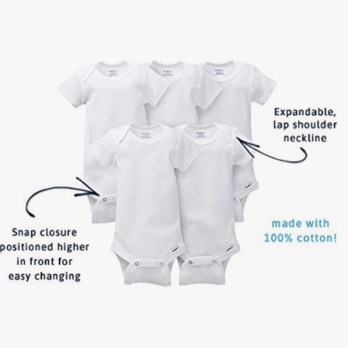 Gerber unisex-baby 8-pack Short Sleeve Onesies Bodysuits