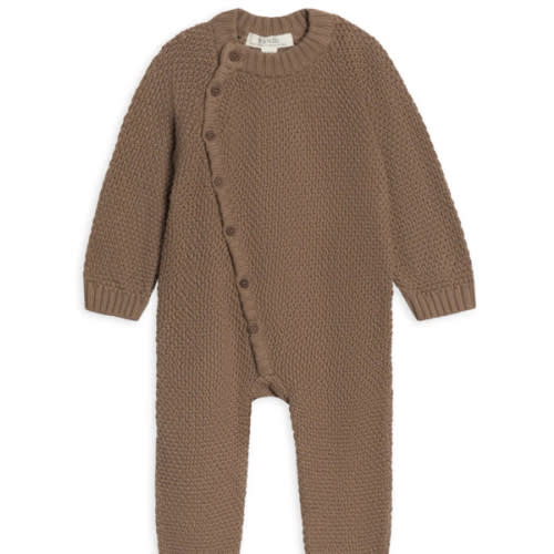 Casey Seed Stitch Sweater Knit Kimono Romper