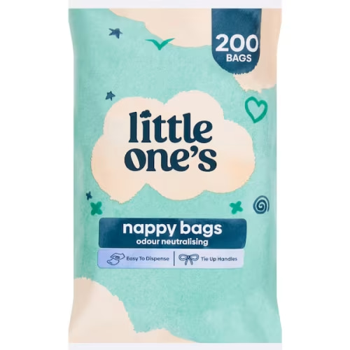 Little One's Nappy Bags Odour Neutralising 200 pack