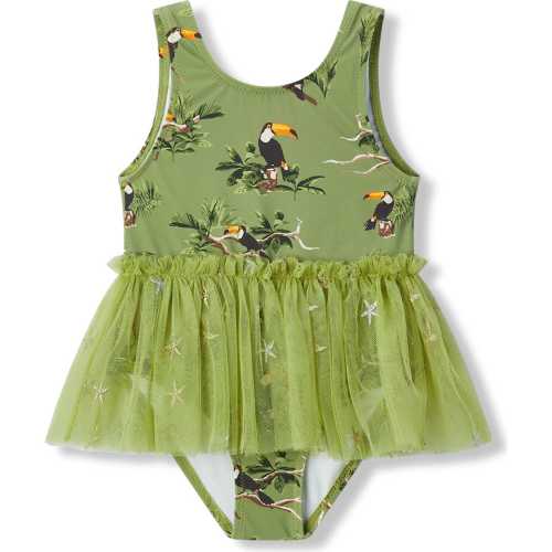 Toucan Ballet Skirt Swimsuit - Milkbarn Kids Skirts | Maisonette