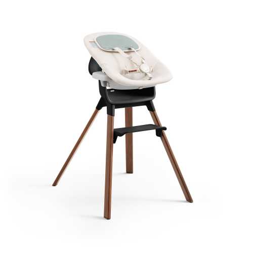 Stokke Clikk High Chair + Newborn Set Bundle - Black / Warm Brown