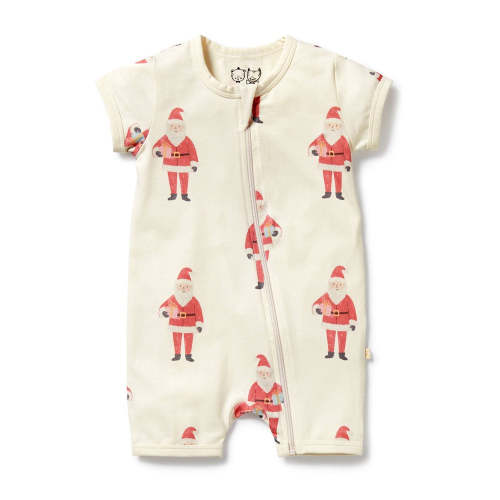 Ho Ho Ho Organic Boyleg Zipsuit | Zipsuit | Wilson + Frenchy