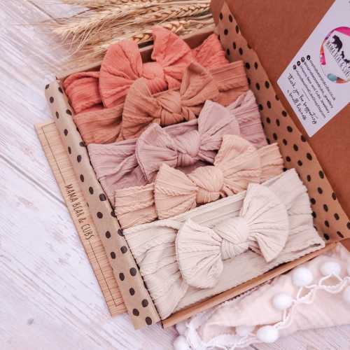 Neutral Bow Bundle Hairband Hairbow
