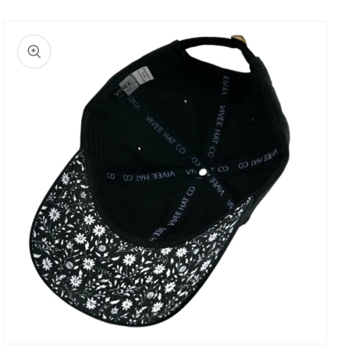 High Contrast Brim Hat - Flowers