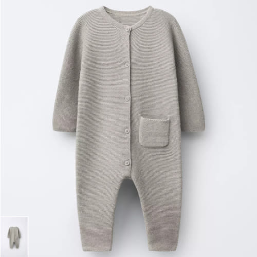 KNIT LINKS JUMPSUIT - Light beige | ZARA United States