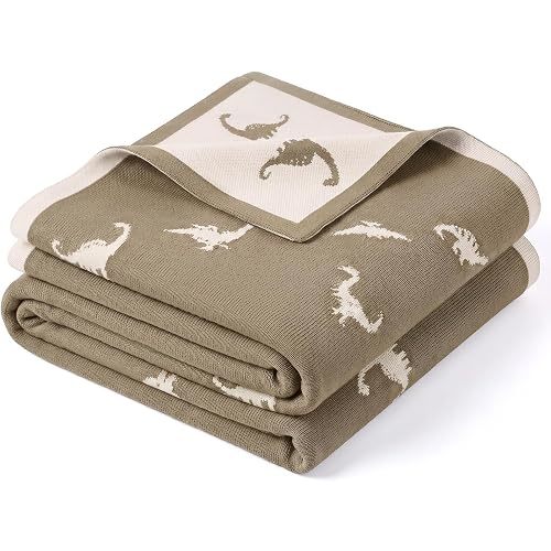 lulumoon Knit Baby Blanket for Newborn: Soft Cotton Blanket for Receiving