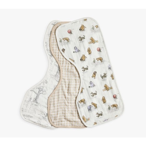 Disney's Winnie the Pooh Organic Muslin Burp Cloth, Set of 3