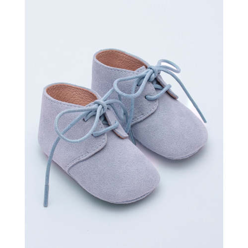 Daniel Light Blue Suede Crib Shoe – Fleurisse by Spring Flowers