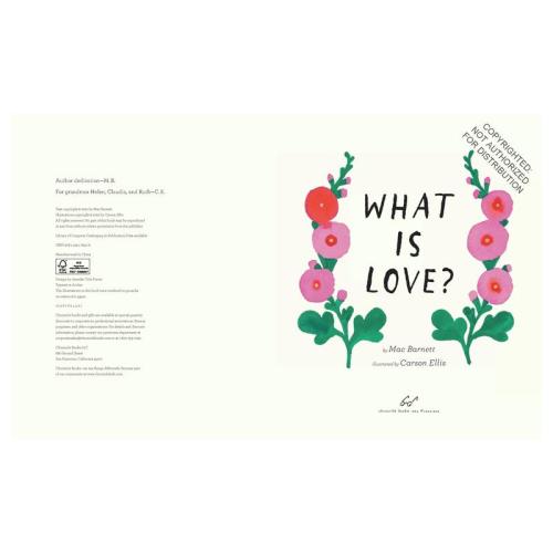 What Is Love? by Mac Barnett, Carson Ellis | SMITH STREET LOCATION