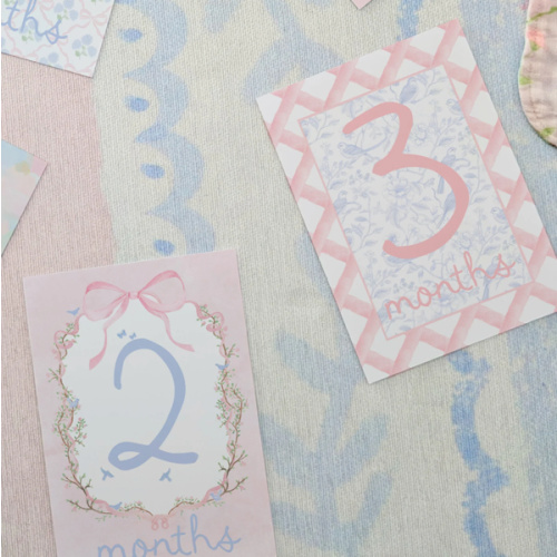 Monthly Milestone Cards | Preppy Heirloom