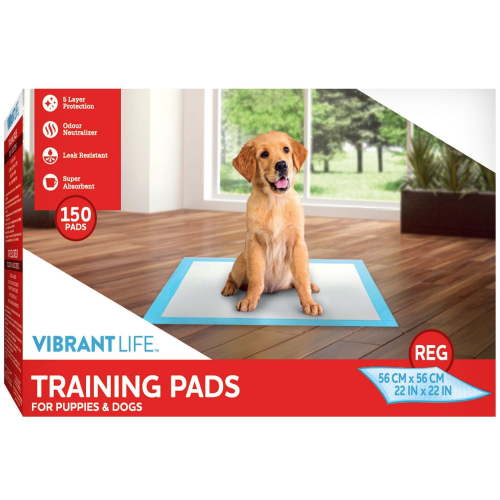 Vibrant Life Dog Pee Pads and Puppy Training Pads – 'L (56*56cm)', Multiple Pack Sizes Available - Walmart.ca