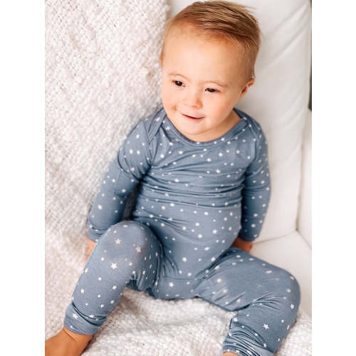 Dream Denim Blue Convertible Footie Pajamas | günamüna