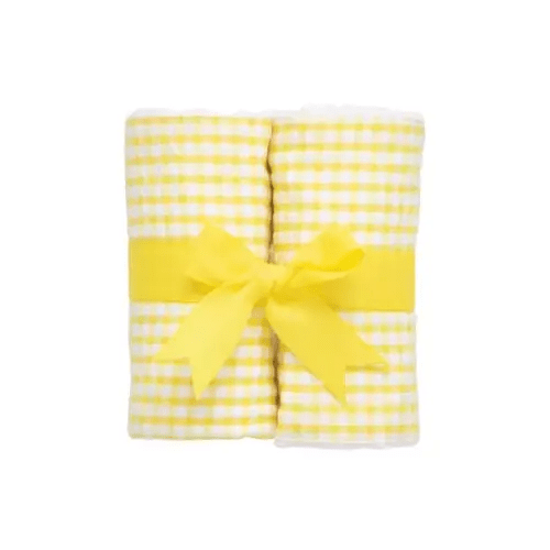 3 Marthas Big Check Set of Two Burp Cloths