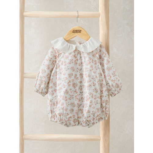 Mamas & Papas Wildflower 100% Cotton White Romper