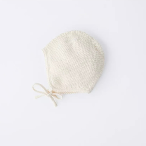 COTTON SILK TEXTURED BONNET - Ecru | ZARA United States