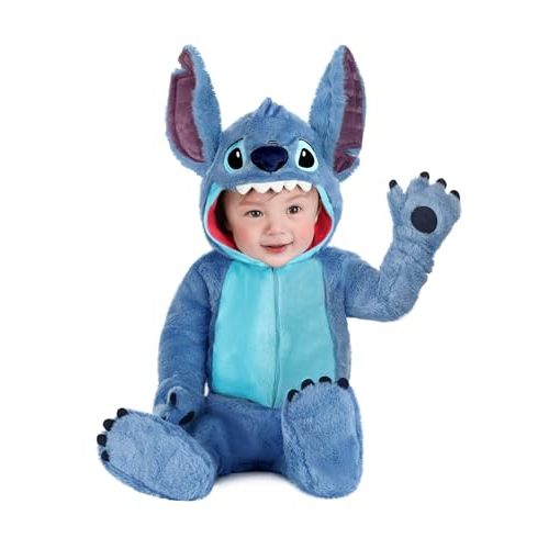 Disney's Lilo & Stitch Baby Costume | Infant Alien 262 Hooded Jumpsuit With Front Zipper