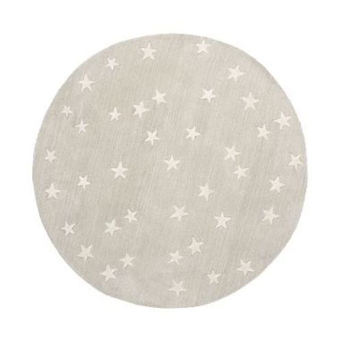 Starry Skies Round Rug, 5 Ft Round, Natural